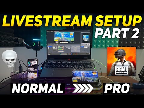 HOW TO LIVE STREAM BGMI ON YOUTUBE (Like A Pro) USING OBS STUDIO 🔥 Laptop/Phone Livestream Setup