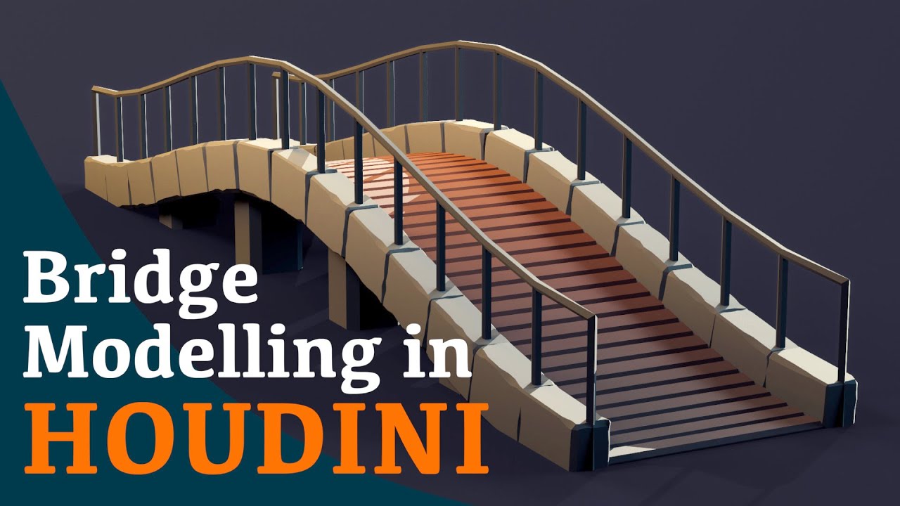 Model a bridge in Houdini || Beginner Tutorial