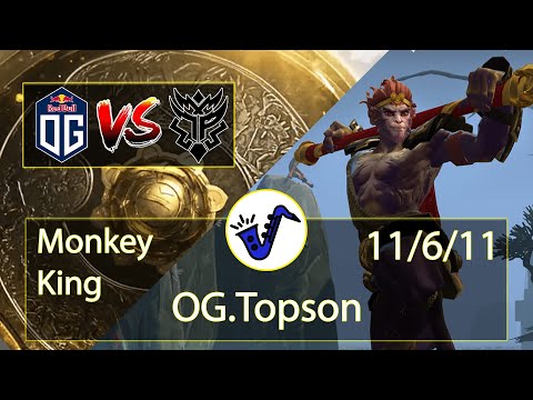 Monkey King Dota 2 - Topson - 11/6/11 - Mid Lane / Pos 2 - OG VS Thunder Predator - TI10 Group Stage