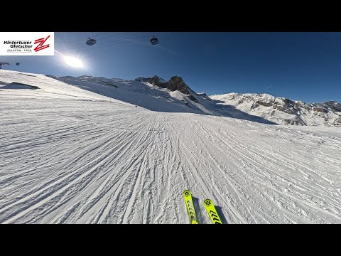 Piste 2 und 2a Spannagelabfahrt / Moräne am Hintertuxer Gletscher