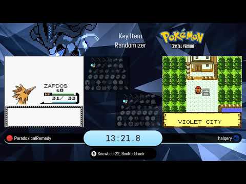 Pokemon Crystal Randomizer Key Item Rando Tournament - halqery vs. paradoxicalremedy