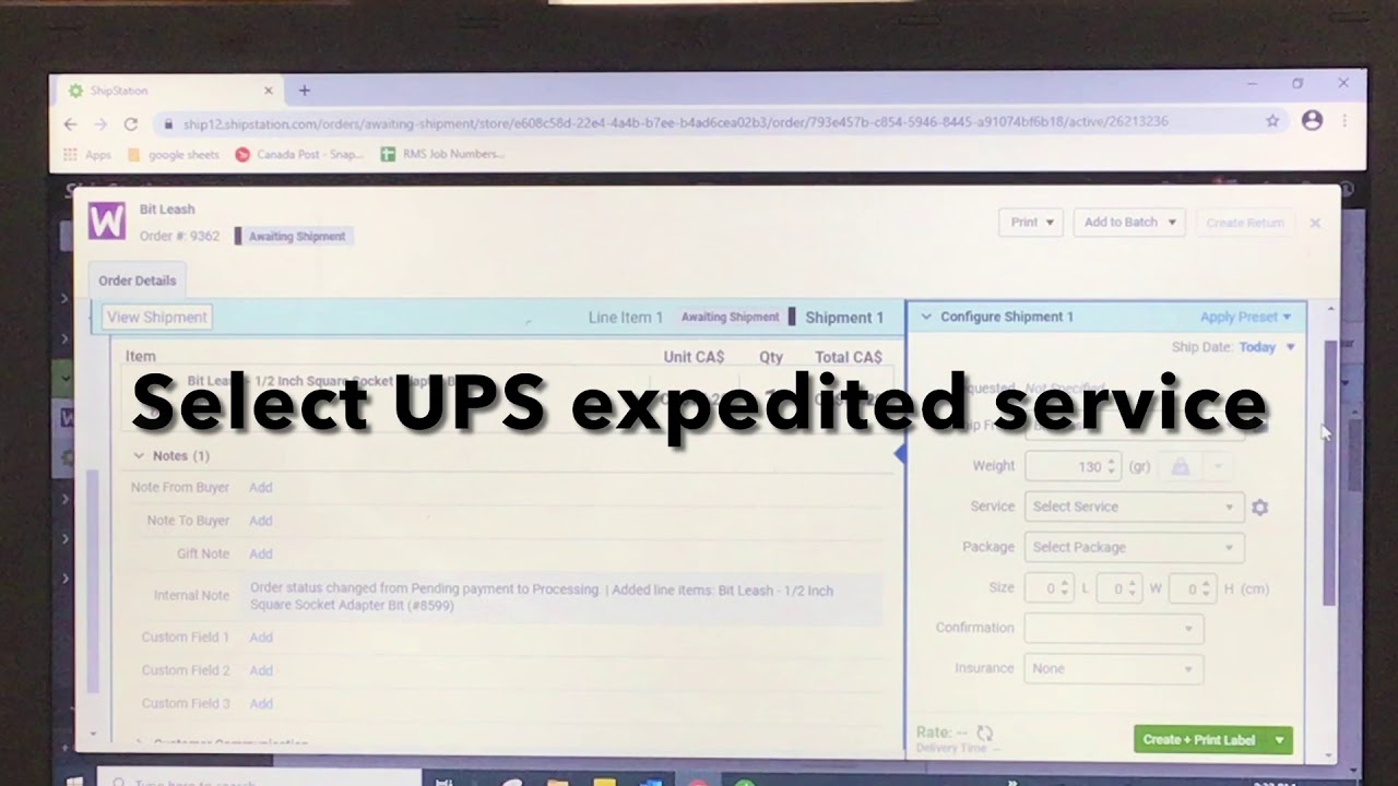 Shipping with ShipStation