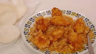 ASMR - Eating Chinese Meal with Prawn Crackers / Mukbang