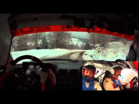 Cameracar 11°Rally Hinvernal Des Hautes Alpes 2012 Lanzone-Saglietti Peugeot 205 Gti