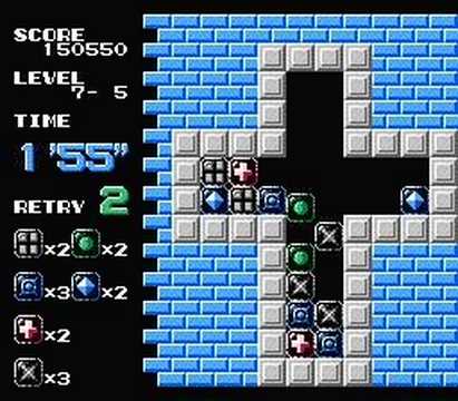 Puzznic Levels 7-1 to 7-10