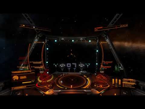 Elite Dangerous Hunting down a Thargoid Interceptor Cyclops Variant with Cold - Orbiting