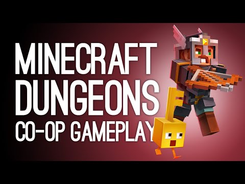 Minecraft Dungeons Gameplay: Enderman Boss! Treasure Pig! (Let's Play Co-op Minecraft Dungeons)