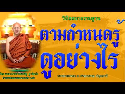 ตามกำหนดรู้ดูอย่างไร โดย พระอาจารย์ประเสริฐ ฐานังกโร145/62