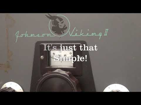 Quick Test Johnson Viking II Ham Transmitter Modulation without keying up Tech Tip for your records