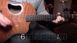 You're Beautiful // Acoustic Guitar Tutorial