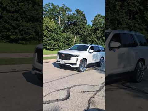 2024 Escalade On Forgiato Trimestre Wheels #Pearl #Custom # Slappin #414 #BigCaps