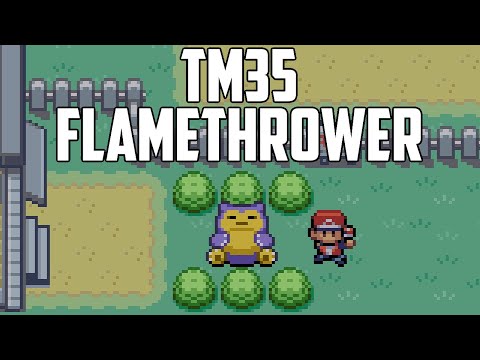 Where to Find TM35 Flamethrower - Pokémon FireRed & LeafGreen