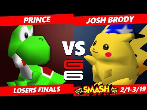 Genesis 6 SSB64 - Prince (Yoshi) Vs. FCK SPK | Josh Brody (Pikachu)  Smash 64 Tournament LF