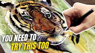 Painting ‘Backwards’ is really effective…