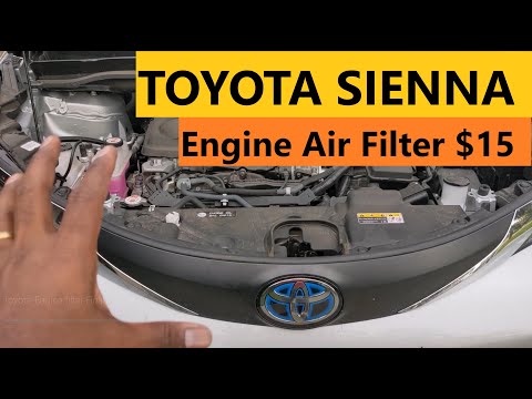 2021 - 2024 Toyota Sienna Engine Air Filter Change - DIY for $15