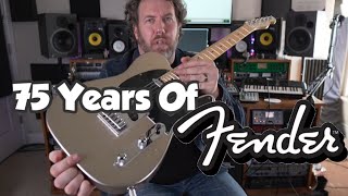 Video thumbnail for NEW - Fender 75th Anniversary Telecaster - Diamond Anniversary - 2021 by Rich Bischoff