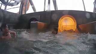 preview picture of video 'Aquadroom Maaseik 125 meter glijbaan'