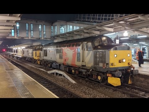 ROG to the Rescue! 37601 Hauls Failed DRS 37401 Through Derby on 4Z37, 01/03/23.