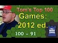 2012: Top 100 Games of All Time: Tom Vasel (# 100 ...