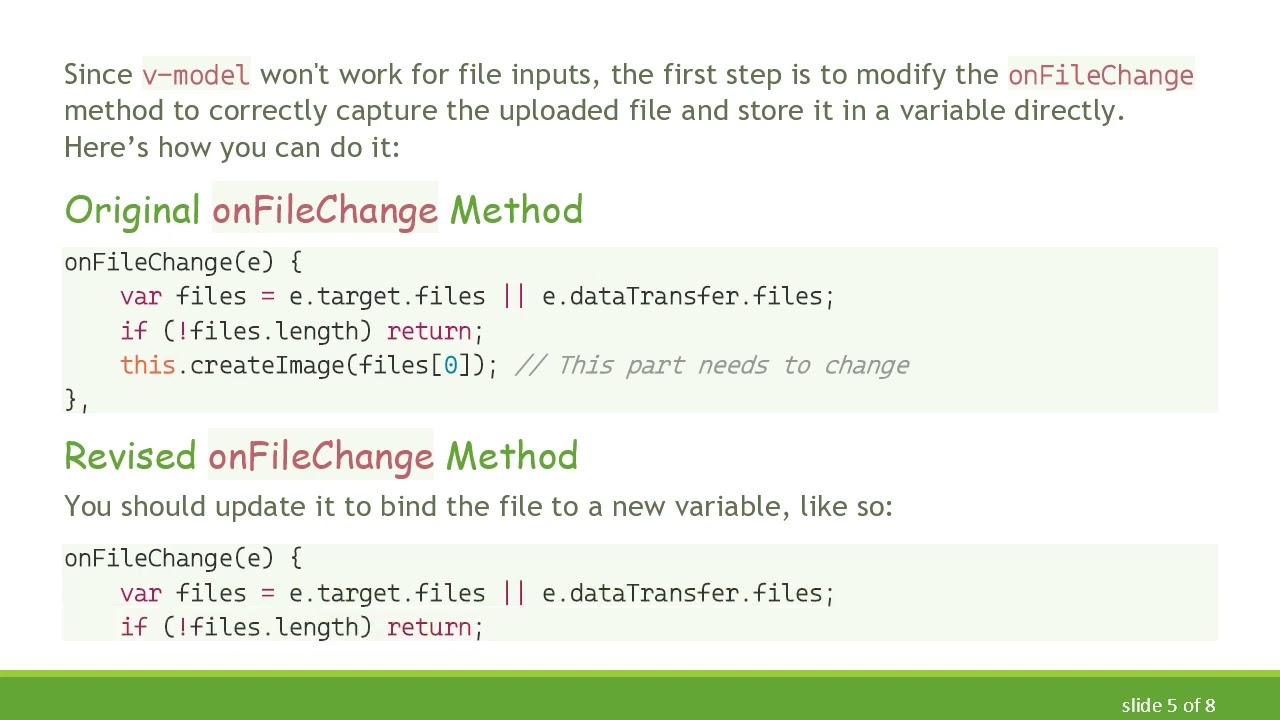 Solving the v-model Binding Issue with Input Type file in Vue.js
