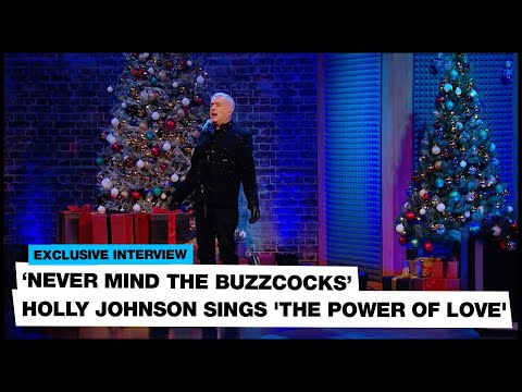Holly Johnson sings 'The Power Of Love' on 'Never Mind The Buzzcocks' Christmas special