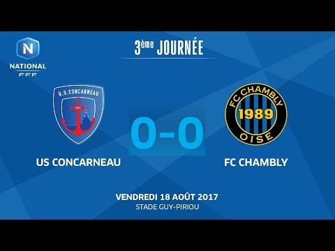 J3 : US Concarneau - FC Chambly (0-0), le replay