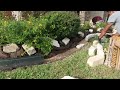 Front Yard Garden Bed Makeover! Raised Stone Flower Bed Transformation from Start to Finish!