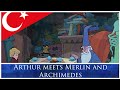 The Sword In The Stone 1963 Arthur Meets Merlin And Archimedes Turkish Türkçe