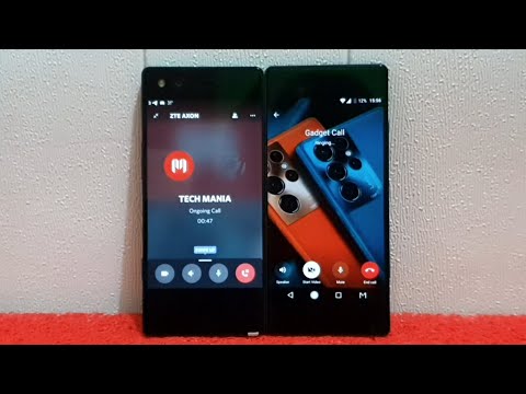 Dual Screen Phone Telegram VS Discord incoming Call