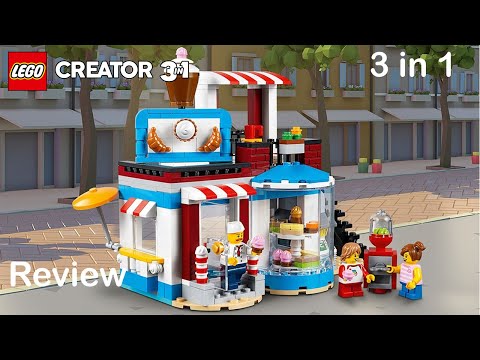 Lego Creator 31077 Set Review - Modular Sweet Surprises all 3 builds