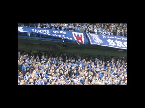 Lech Poznań - Polonia Bytom 1:0 - doping kibiców