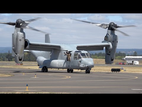 MV-22 Osprey Saturday Demo .. Oregon Airshow 2016 (4K)