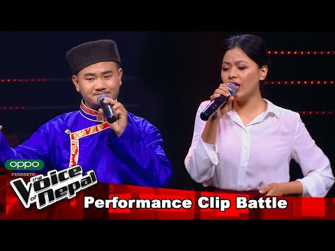 Deeksha Vs Dhruba "Tada Vaye Pani" Battle Round - The Voice of Nepal 2021