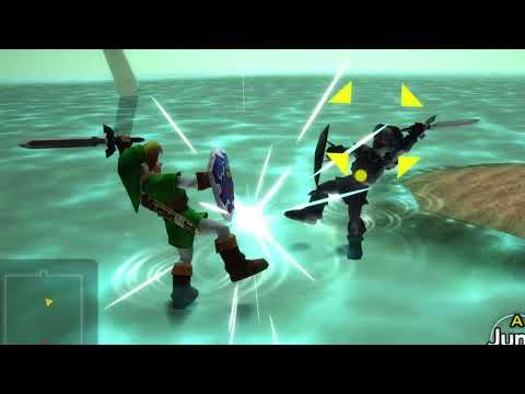 Ocarina of Time 3D (HD Remaster) Link vs Shadow Link