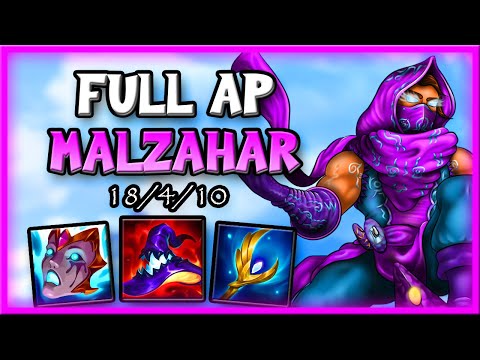 FULL AP MALZAHAR DOES INSANE DAMAGE (ONE SHOTTING EVERYONE)| Malzahar S11 Guide - League Of Legends