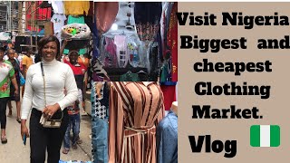 The biggest and cheapest wholesale Market for clothes ,in Nigeria. #business #clothing#vlogs