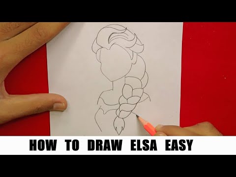 HOW TO DRAW ELSA EASY STEP BY STEP FOR BEGINNERS