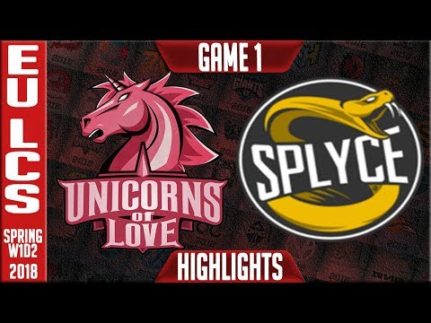 UOL vs SPY Highlights ALL GAMES | EU LCS Spring 2018 S8 W1D2 | Unicorns of Love vs Splyce Highlights