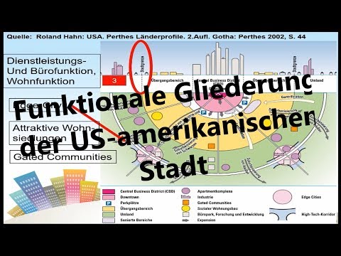 Structure and functional organization of the North American city [Geography, upper secondary]