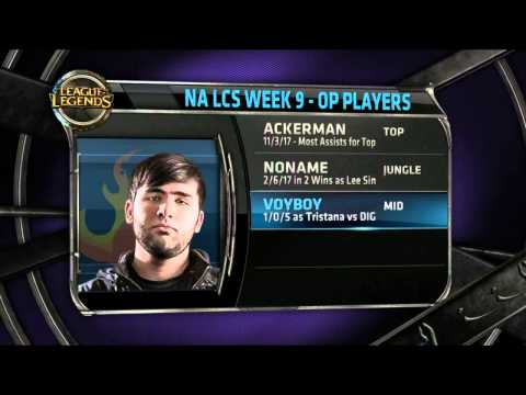 S4 NA LCS Summer Split 2014 Week 9 results + overall MVP and 5 OP Players announcement!