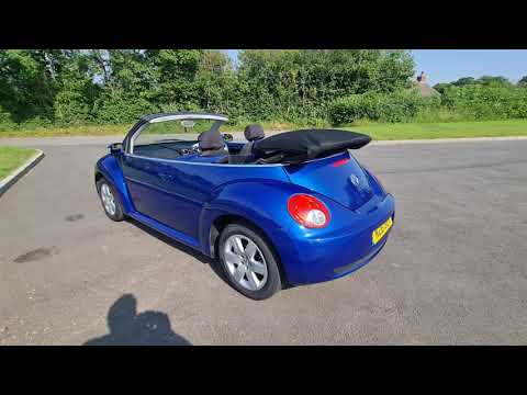 2008 VW Beetle 1.6 Luna convertible retro cabriolet summer fun virtual viewing and start up video