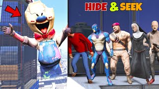 Rope Hero Plays Hide and Seek with Ice Cream Man in GTA 5 |Rope Hero Vice Town