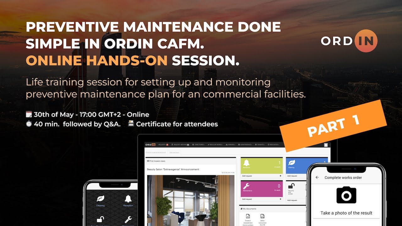 SC Preventive Maintenance Scheduling in ORDIN CAFM Tutorial