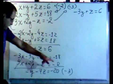 Resolução por ESCALONAMENTO EXERCÍCIO 1.wmv