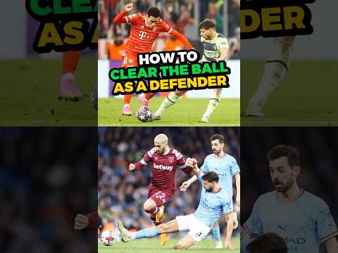 How to Clear the Ball as a Defender #shorts
