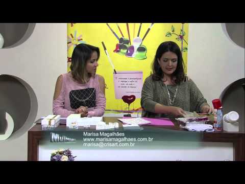 Mulher.com 26/04/2013 Marisa Magalhães - Lembrancinha caixa para taça  Parte 1/2