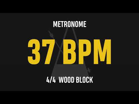 37 BPM 4/4 - Best Metronome (Sound : Wood block)