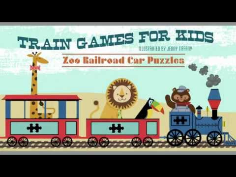儿童火车游戏：动物园铁路汽车拼图 视频