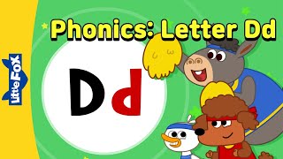 파닉스송 | 파닉스동요 Dd |  영어동요로 재미있게 익히는 알파벳 | Ducks Dog Donkeys | 기초 파닉스 | 리틀팍스