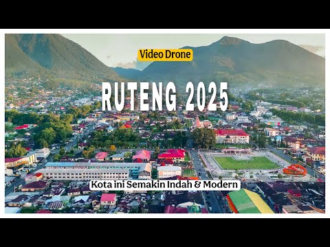 PENAMPAKAN KOTA RUTENG DARI UDARA, VIDEO DRONE RUTENG TERKINI.